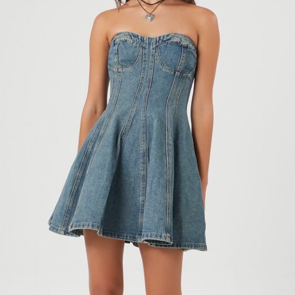 Denim Buster mini dress